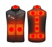 Heated Vest Women Today's Deals,Winter 9 Zones USB Charging Electric Heated Gilet,2024 Upgraded Christmas Heated Body Warmer Jacket Plus Size Washable Heated Coat for Outdoor Skiing(No Power Bank)