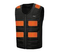 Heated Vests for Men and Women Heated Gilet Body Warmer with 12 Heating Zones USB Electric Vest Zipper Winter Thermal Vest Unisex Warm Heating Jacket for Motorcycle Fishing Skiing Outdoor Activities