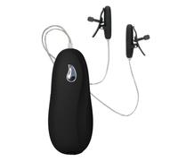 Heated Vibrating Nipple Teasers Black