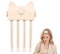 Heated Volumizing Root Lift Clip,Heated Root Volumizer Clip,Cordless Volumizing Tool with 2 Temperature Settings,Portable Travel Hair Styling Tool for Flat Fine Hair, for Women，A