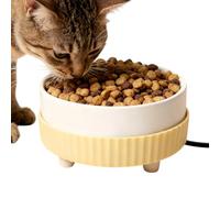 Heated Water Bowl for Dogs Ceramic USB Powered Feeder