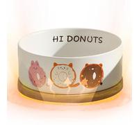Heated Water Bowl Outdoor | Non-Conductive Ceramic Basic Bowls | Safe Heated Water Bowl Heated Dog Bowl for Cats Dogs Rabbits Chickens
