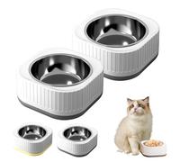 Heated Water Bowl,Outdoor Thermostatic Control Heated Dog Pet Bowlfor Winter,Automatic Warming Anti-Freeze Water Dish for Winter Dogs Cats Chickens (c-2pcs)