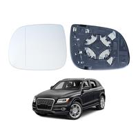 Heated Wing Door Mirror Glass Left Side Compatible With Audi Q5 Q7 Q5 2009-2017 Q7 2010-2015