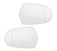 Heated Wing Mirror Glass Compatible With A6 C7 4G 2012-2018 For S6 2013-2018 Side Mirror Glass Rear View Rearview Side View Mirror Wide Angle Convex(Pair)