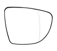 Heated Wing Mirror Glass Compatible With Clio 2012 2013 2014 2015 2016 2017 2018 2019 Left Right Side Heated Mirror Glass Outside Rear View 963654973L(Right)