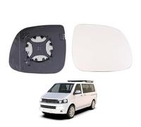 Heated Wing Mirror Glass, Driver Side Compatible with VW Transporter T5 2010-2015, T6 2016-2021, VW Caravelle 2014-2019, VW Multivan MK5 2010-2015, Right Mirror Glass,Lens, OE 7E0853522