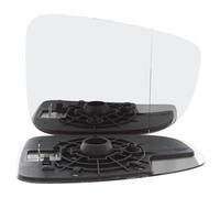 Heated Wing Mirror Glass, Fits Mazda 6 GJ Estate 2012-2017 | Clip-On Backing Plate, Aspherical, Chrome, UK Drivers Side Right Replacement