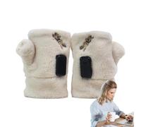 Heated Winter Gloves - 3-Mode Adjustable Heater, Cold-Weather Warm Gloves, Soft Thermal Heating Design, Comfortable Insulated Wear | For Winter, Outdoor Work, Laptop Use, Cycling, Camping, Daily Warm