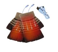 Heated Winter Gloves,USB Winter Fingerless Gloves Men Women | Heat for, USB Hand Warmer for Typing Driving Working Riding