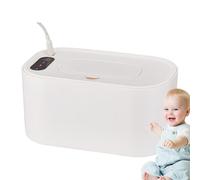 Heated Wipes Dispenser - USB Powered Warmer Even Heating Case | Digital Display Lid, Moisture Safe Container for Baby Hygiene, Baby Room, Diaper Station, Outdoor Usage, g