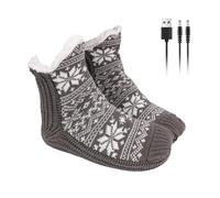 Heated Womens - USB Powered Wireless Waterproof Thermal Foot Warmers, Rechargeable Fleece Lined Heated Sock | Winter Warmers For Work At Home,