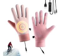 Heated Work Gloves - Non-slip Waterproof Windproof 3 Temperature Modes | USB Heating Gloves for Outdoor Sports - for Men Women Youth - Ski Hiking