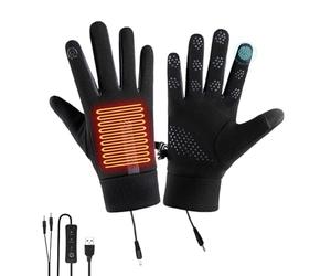 Heated Work Gloves - Touchscreen USB Powered Winter Electric Mittens, Thermal Warmth | Outdoor USB Heated Gloves For Men Women Youth, Skiing, Hiking, Working, Snowboarding & Winter Sports