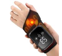 Heated Wrist Brace - 3 Level Adjustable Wireless Hand Warmers | Electric Wrist Massager for Wellness Outdoor Use Offices Work Sports Spa Christmas Recovery Po