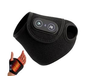 Heated Wrist Brace - Adjustable Temperature Settings Rechargeable Cordless | Portable Heated Wrist Massager Pad,for Home Office Work Bedroom Desk Outdoor Sports