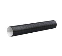 Heater Air Duct Air Inlet Pipe Aluminum Foil Air Ducting Hose for 5000W Inner Diameter 42mm, Black