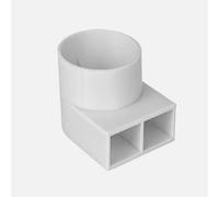 Heater Air Vent Outlet Deflector Adapter, Blown Heating Vent Converter for Heater Caravan Motorhome RV， Heat Loss & Improve Warm Air Distribution