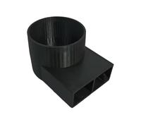 Heater Air Vent Outlet Deflector Compatible with Truma Heater, Airflow Redirector for Caravan Motorhome RV, Snap-On Warm Air Vent Attachment for Improved Heat Distribution (Black)