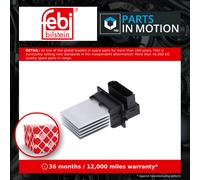 Heater / Blower Resistor 196264 Febi Regulator Rheostat 7701051272 Quality New