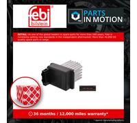 Heater / Blower Resistor 34793 Febi Regulator Rheostat 4B0820521 Quality New