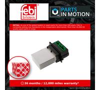 Heater / Blower Resistor 36695 Febi Regulator Rheostat 6441L2 27761AX010 Quality