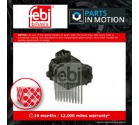Heater / Blower Resistor fits BMW 328 E46 2.8 98 to 00 Regulator Rheostat Febi
