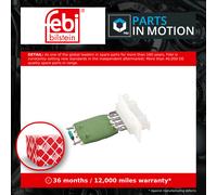 Heater / Blower Resistor fits VAUXHALL VECTRA C 00 to 09 Regulator Rheostat Febi