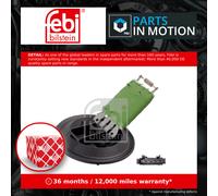 febi bilstein 34370 Resistor for blower, pack of one, Black