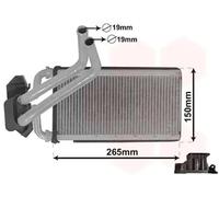 VAN WEZEL 07006140 Heat Exchanger, interior heating for CHRYSLER,DODGE,FIAT,JEEP