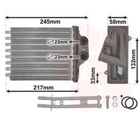 HEAT EXCHANGER INTERIOR HEATING 17006304 FOR FIAT 500 PANDA/Hatchback/Van 1.0L