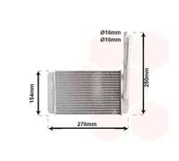 VAN WEZEL 18006132 Heater matrix