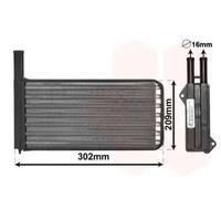 VAN WEZEL 18006154 Heater matrix