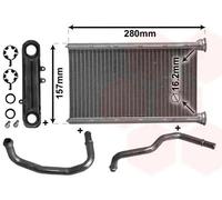 Heater core 21006069 VAN WEZEL for JEEP LIBERTY