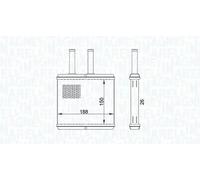 MAGNETI MARELLI 350218437000 Heater matrix