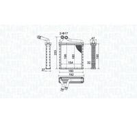 MAGNETI MARELLI 350218442000 Heater matrix