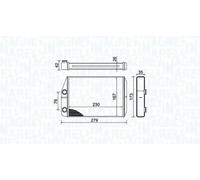 Interior Heat Exchanger Magneti Marelli 350218443000 for CITROËN FIAT OPEL PEUGE