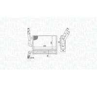 MAGNETI MARELLI 350218450000 Heater matrix