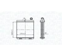 MAGNETI MARELLI 350218465000 Heater matrix