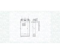 MAGNETI MARELLI 350218472000 Heater matrix