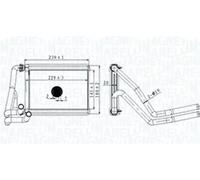 MAGNETI MARELLI 350218488000 Heater matrix