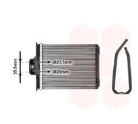 Heater core 37006217 VAN WEZEL for OPEL SAAB