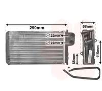 Heater core 40006100 VAN WEZEL for PEUGEOT 405 405 Mk II 405 Estate