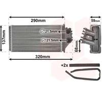 Heat Exchanger, interior heating for PEUGEOT 307 VAN WEZEL 40006228