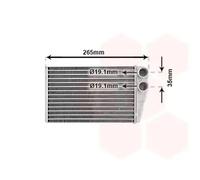Heater core 43006354 VAN WEZEL for RENAULT MEGANE II Sport Tourer MEGANE II