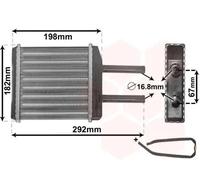 Heater core 81006024 VAN WEZEL for CHEVROLET DAEWOO