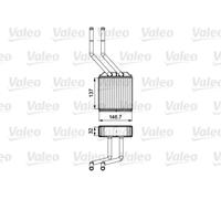 Heater core 811520 VALEO for FORD TRANSIT Bus TRANSIT Van TRANSIT TOURNEO Bus