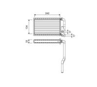 VALEO 811578 Heater matrix