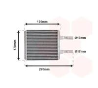 VAN WEZEL 82006061 Heater matrix