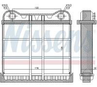 NISSENS 70225 Heater matrix